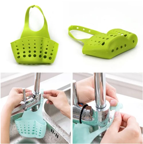 Picture of Kitchen Sink Sponge Holder Storage Basket(Multicolor)