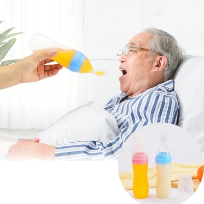 Picture of Baby Silicone spoon feeder Bottle-1pcs(Multicolor)