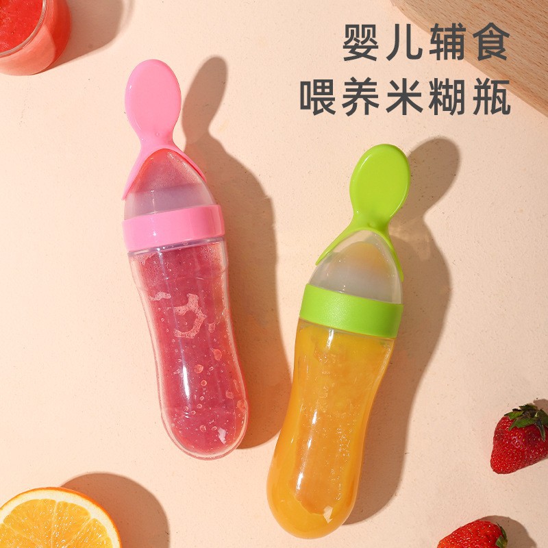 Picture of Baby Silicone spoon feeder Bottle-1pcs(Multicolor)