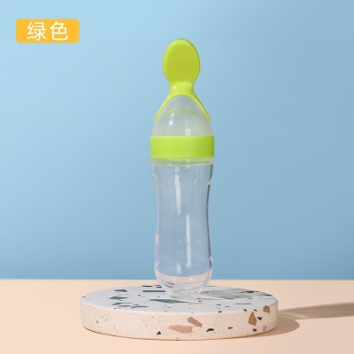 Picture of Baby Silicone spoon feeder Bottle-1pcs(Multicolor)