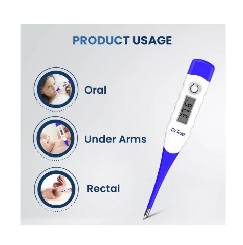 Picture of Thermometer for kids and adults, Digital Oral Thermometer for Fever with Fast Reading(Multicolor)