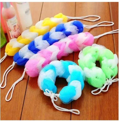 Picture of Long Handle Bath Sponge Shower Brush Back Scrubber For Shower Soft Mesh Body Back Cleaner Washer Body Bath Massage Brush-1Pcs(Multicolor)