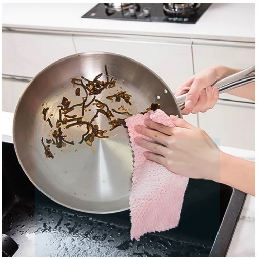 Picture of 5 piece-Microfiber double-sided Kitchen Dish cloth Towel(Multicolor)