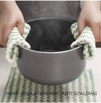 Picture of 5 piece-Microfiber double-sided Kitchen Dish cloth Towel(Multicolor)