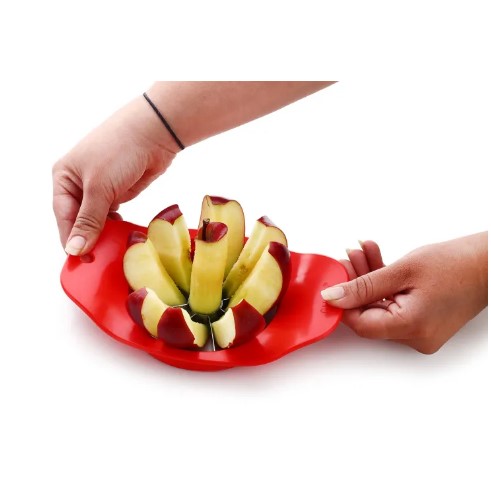 Picture of Apple cutter with push stand Plastic body Apple cutter(Multicolor)