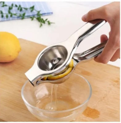 Picture of Fruit Press Manual Juicer Hand Juice Press Squeezer Fruit Juicer Extractor(Silver)