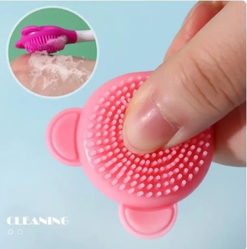 Picture of Double Head Facial Mask Brush Silicone Applicator Spoon Spatula Stirring Stick Women Skin Face Cleansing Care Home Makeup Tools(Multicolor)