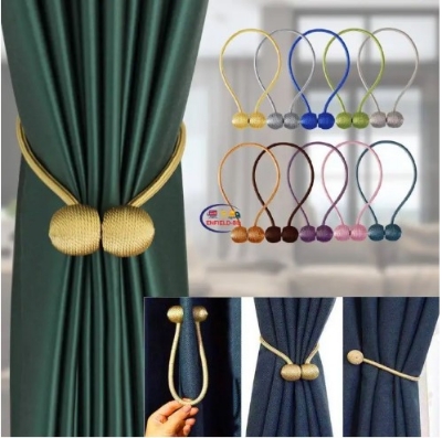Picture of 1 piece -Magnetic Curtain Tiebacks Convenient Drape Tie(Multicolor)