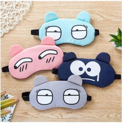 Picture of Sleeping Eye Mask Soft Padded Sleep Travel Shade Cover with Cooling Gel Pad Travel Rest Eye Shade Cover Blindfold(Multicolor)