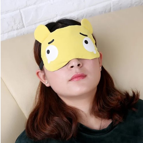 Picture of Sleeping Eye Mask Soft Padded Sleep Travel Shade Cover with Cooling Gel Pad Travel Rest Eye Shade Cover Blindfold(Multicolor)