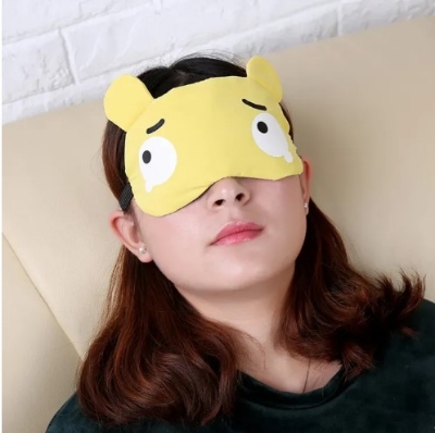 Picture of Sleeping Eye Mask Soft Padded Sleep Travel Shade Cover with Cooling Gel Pad Travel Rest Eye Shade Cover Blindfold(Multicolor)
