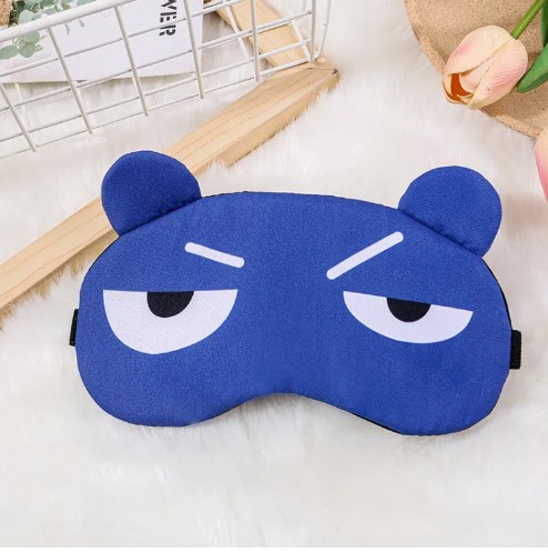 Picture of Sleeping Eye Mask Soft Padded Sleep Travel Shade Cover with Cooling Gel Pad Travel Rest Eye Shade Cover Blindfold(Multicolor)
