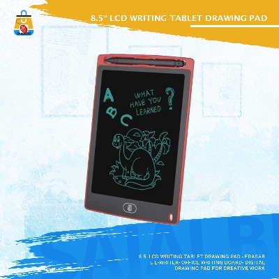 Picture of 8.5" Lcd Writing Tablet Drawing Pad - Erasable E-Writer- Office Writing Board- Digital Drawing Pad For Creative Work(Black)