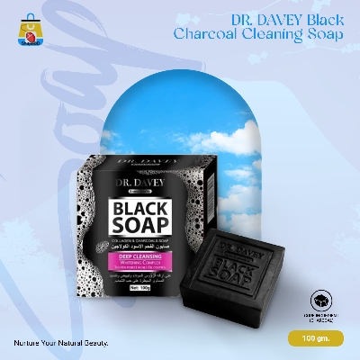 Picture of DR. DAVEY Black Charcoal Cleaning Soap-100g(Fresh)
