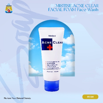 Picture of MISTINE ACNE CLEAR FACIAL FOAM 85G. Face Wash (Made In Thailand) - Shajai BD(White)