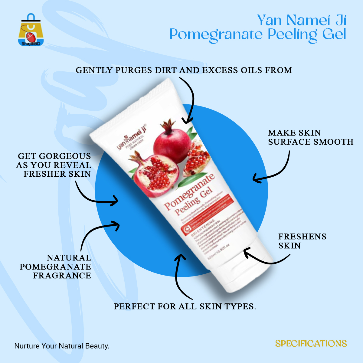 Picture of Yan Namei Ji Pomegranate Peeling Gel - Shajai BD(Red)