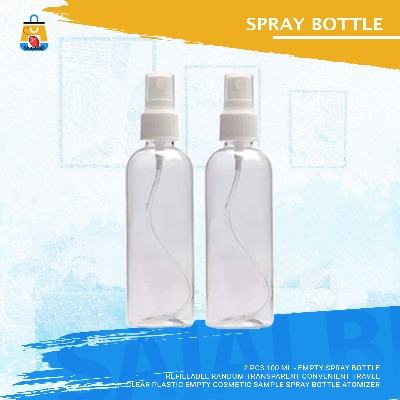 Picture of 2 pcs 200 ml - Empty Spray Bottle Refillable Random Transparent Convenient Travel Clear Plastic Empty Cosmetic Sample Spray Bottle Atomizer(Clear)