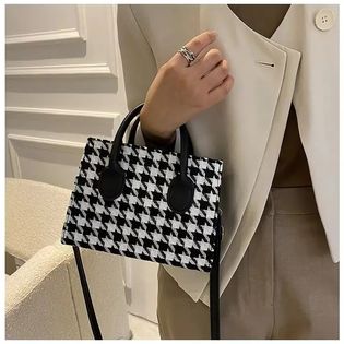 Picture of Women stylish check handbag for ladies