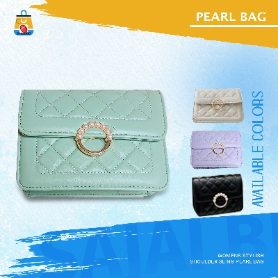Picture of Womens stylish shoulder sling parl bag