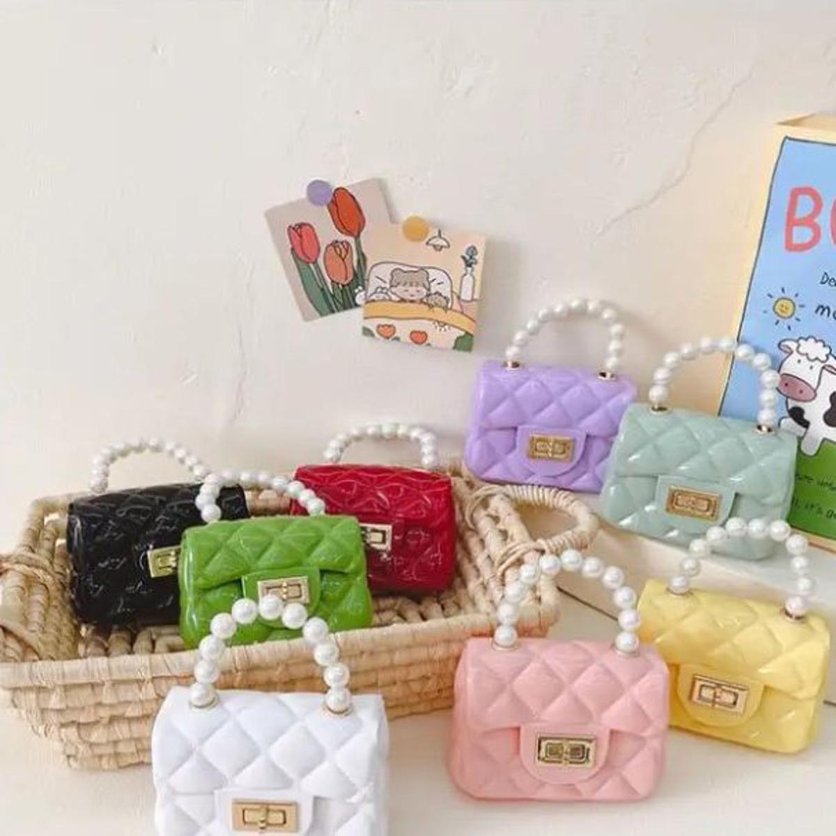 Picture of New Mini Jelly Purses And Handbags Crossbody Bags With Pearl Handle Cute Coin Pouch Party Bag
