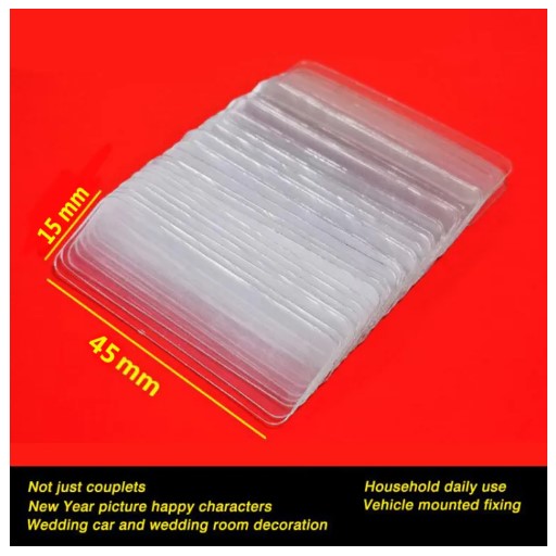 Picture of Double Sided Stickers Tape Transparent Non-marking Strong Adhesion Tapes Easy To Cut High-adhesive Double Faced Tapes- 60 pcs per box