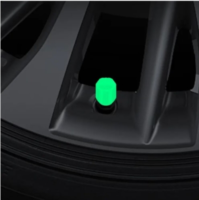 Picture of 2 Pcs- Valves Tire Valves Caps Universal Luminous Valves Nozzles Stem Cover Decor for motorcycle bicycle and car