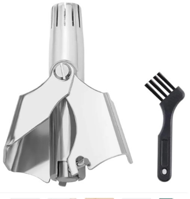 Picture of Stainless Steel Manual Men's Nose Hair Trimmer, Washable Portable Nose Hair Trimmer