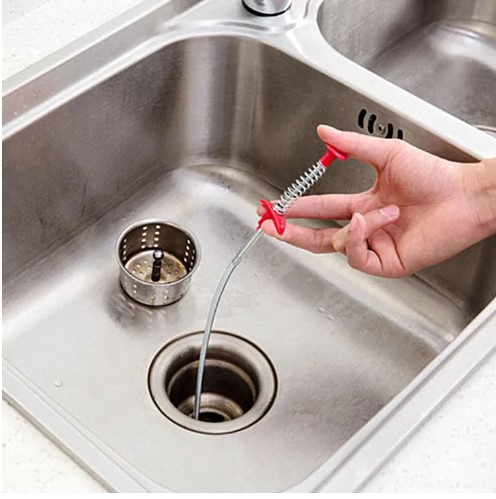 Picture of Hot 160cm Spring Pipe Dredging Tools Drain Snake/Cleaner Sticks Clog Remover Cleaning Tools Household for Kitchen Sink