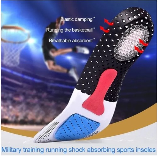 Picture of Unisex Orthotic Arch Support Sport Shoe Pad Sport Running Gel Insoles Antibacterial Foot Care Pain Relief Cushions Pad Insoles