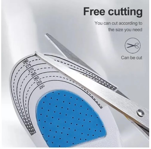 Picture of Unisex Orthotic Arch Support Sport Shoe Pad Sport Running Gel Insoles Antibacterial Foot Care Pain Relief Cushions Pad Insoles