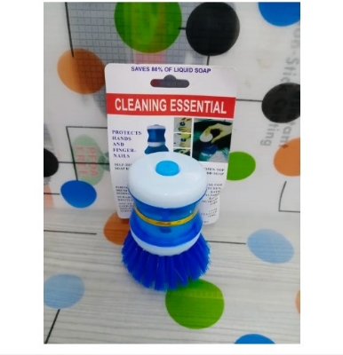 Picture of Dish cleaning kitchen brush with refile and dispenser