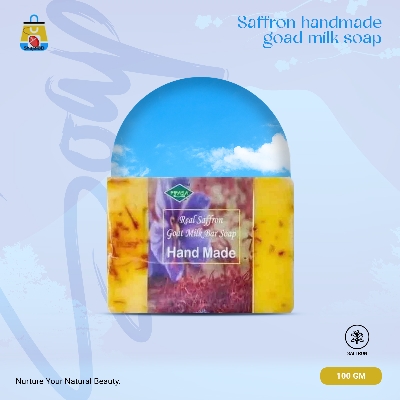 Picture of Saffron handmade goad milk soap-100gm