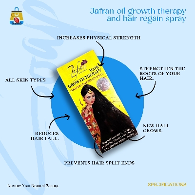 Picture of jafran oil growth therapy and hair regain spray-150ml
