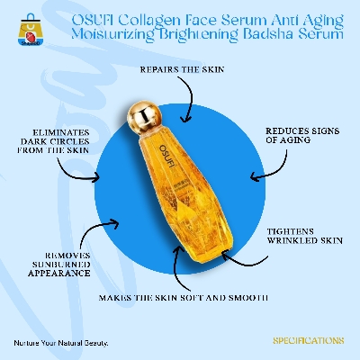 Picture of OSUFI Collagen Face Serum Anti Aging Moisturizing Brightening Badsha Serum, OSUFI King Serum- 300ml