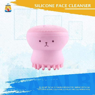 Picture of Silicone Facial Cleaning Brush For Limpiador Facial Octopus Shape Deep Pore Exfoliating Cleansing Face