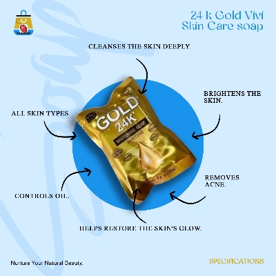 Picture of 24 k Gold Vivi Skin Care soap - 80gm (Made in Thailand)