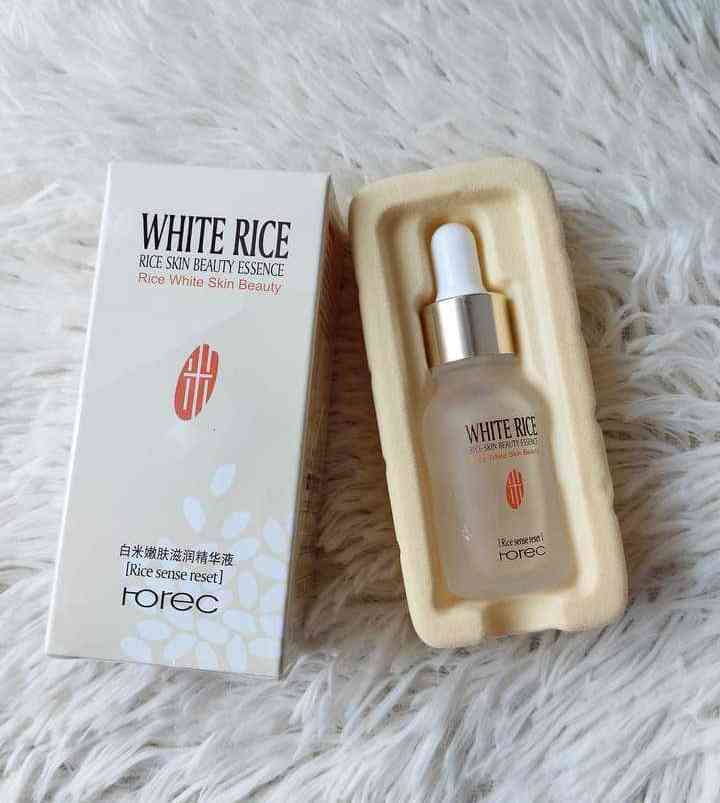 Picture of ROREC White Rice Serum Reduces Wrinkles and Lighten Dark Spots Pore Minimizer Anti- Aging Face Moisturizer Skin Lightening - 15ml