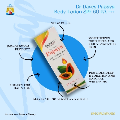 Picture of Dr Davey Papaya Body Lotion 350ml SPF 60 PA +++ - Shajai BD