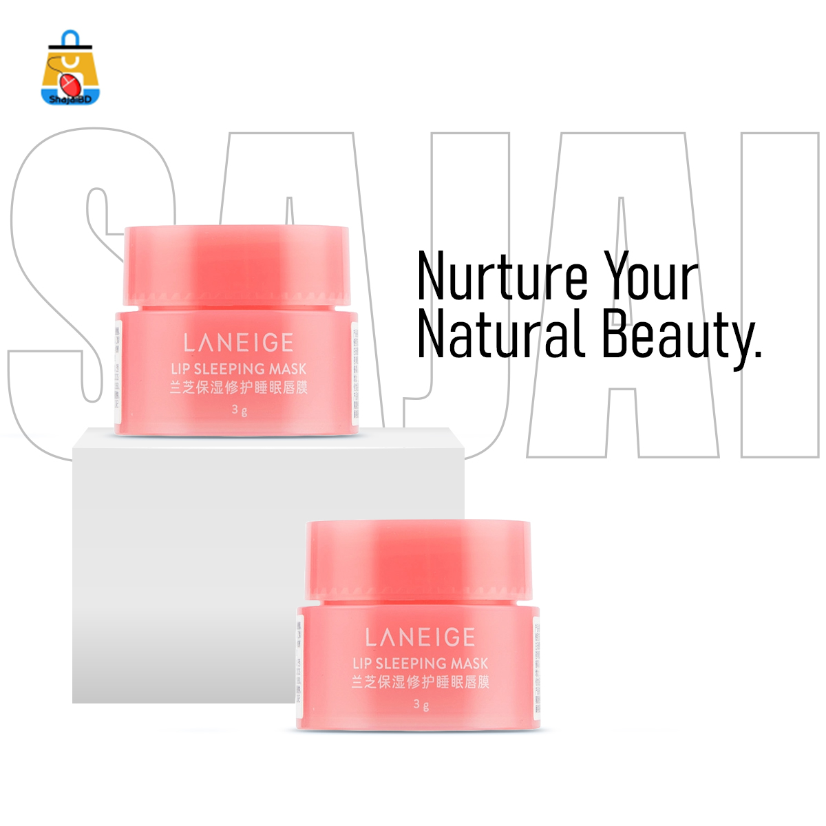 Picture of LANEIGE Lip Sleeping Mask Berry 3g - Authentic Cute Lip Balm - Shajai BD