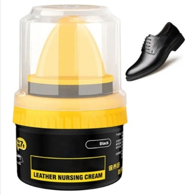 Picture of Leather Repair & Care Cream – Liquid Shoe Polish with Sponge | Universal Leather Balm for Shoes, Bags & Car Seats | Scratch Repair, Color Restore & Shine Enhancer | Premium Quality Leather Care Product