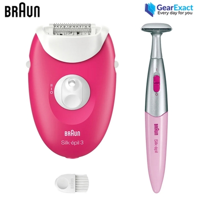 Picture of Braun Silk-épil 3 SE3-202 Epilator and Practical Trimmer for Women ( Pink )