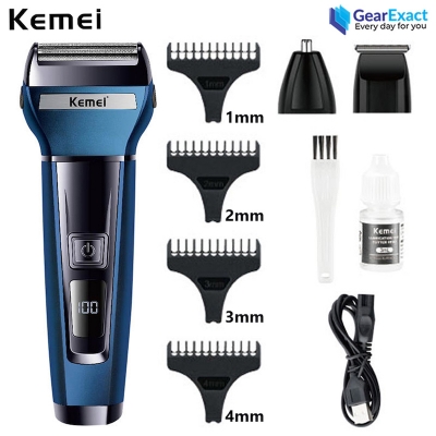 Picture of Kemei KM-6541 Multi-Functional 3-in-1 Hair Clipper, Shaver, and Nose Hair Trimmer for Men