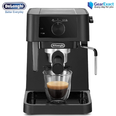 Picture of De’Longhi EC230.BK Stilosa Traditional Barista Manual Pump and Cappuccino Coffee Machine ( Black )