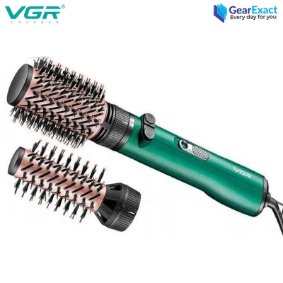 Picture of VGR V-498 Professional 2-in-1 Rotating Hot Air Styler Set for Women ( Green )