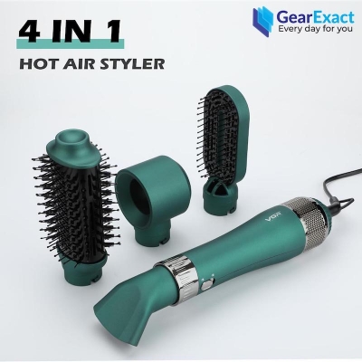 Picture of VGR V-493 Hair Dryer Brush 4-in-1 Hot Air Styler for Women ( Green )