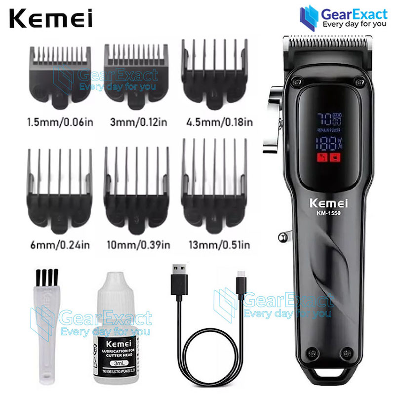 Picture of Kemei KM-1550 Professional Hair Clipper and Beard Trimmer Salon Series for Men