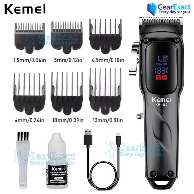 Picture of Kemei KM-1550 Professional Hair Clipper and Beard Trimmer Salon Series for Men