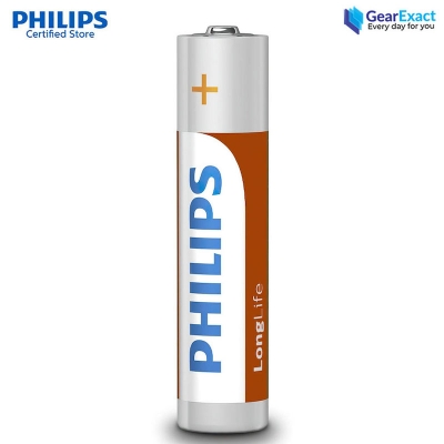 Picture of Philips R03L4B/70 AAA Extra Zinc Chloride Battery Bundle of 4 Pieces