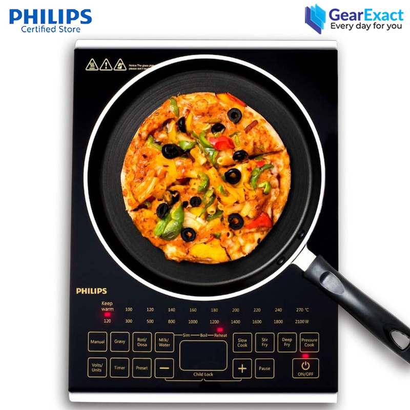 Picture of Philips HD4938/01 Induction Cooker Viva Collection with Sensor Touch and Full Crystal Glass