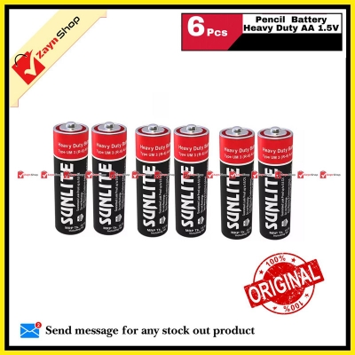 Picture of Sunlite Pencil  Battery Heavy Duty AA 1.5V  6 pcs